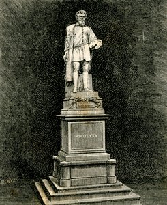 Památník Antonio Allegri da Correggio, Vincenzo Vela (1820-1891), Correggio, Emilia-Romagna, Itálie