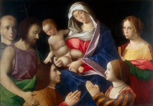 Madona s dítětem a svatými od Vincenzo di Biagio Catena