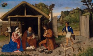 Klanění pastýřů, asi 1520 (olej na plátně)
