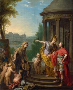 Alegorie přenesení císařské galerie do Belvederu od Vinzenz Fischer