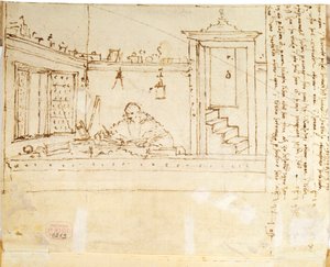 Filozof s perem v ruce, 1502-1505 od Vittore Carpaccio