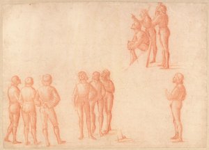 Skupiny mužských postav od Vittore Carpaccio
