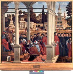 Disputace svatého Štěpána se staršími Sanhedrinu od Vittore Carpaccio