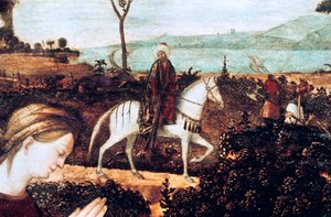 Svatá rodina, detail od Vittore Carpaccio