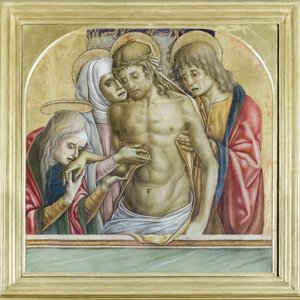 Pietà, rodinná kaple Ricci (olej na plátně)