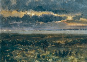 Západ slunce nad mořem, Vittorio Avondo (1836-1910)