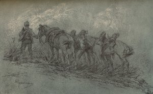 Křídová studie od Vittoria Guaccimanniho, c1900 od Vittorio Guaccimanni