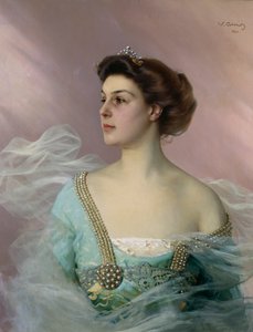 Portrét mladé dámy od Vittorio Matteo Corcos