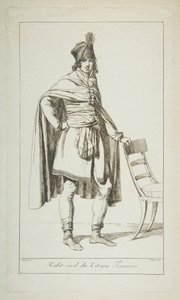 Civilní oděv francouzského občana, 1794.