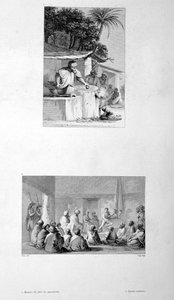 Výroba makaronů a vojenské setkání, 1802 od Vivant Denon