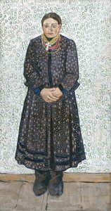 Ukrajinská rolnice, 1910-1911 od Vladimir Davidovich Burliuk