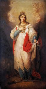Svatá Kateřina (olej na kartonu) od Vladimir Lukich Borovikovsky