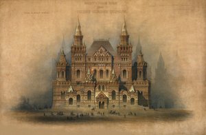 Schválený návrh budovy historického muzea, 1875 od Vladimir Ossipovitch Sherwood