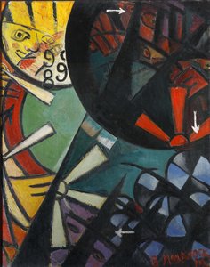 Ruletová dráha, 1915. od Vladimir Vladimirovich Mayakovsky