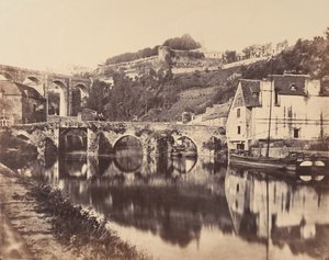 Přístav Dinan, Bretaň, 1856. od WA Mansell