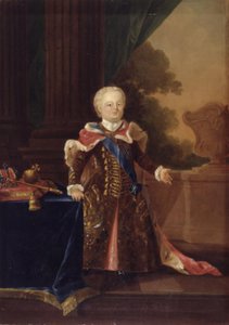 Ivan III nebo Ivan VI Antonovič. Celovečerní portrét od W.A. Müller