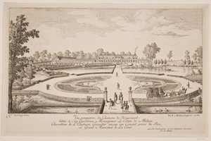 Pohled z pohledu Chateau de Bregentved od W.A. Müller