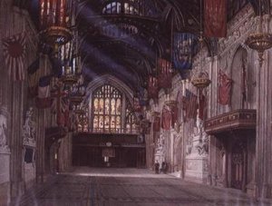 Interiér budovy Guildhall od W.D. Radcliffe Beresford