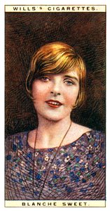 Blanche Sweet 1896-1986, americká herečka, 1928. od WD and HO Wills
