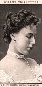 H.R.H., PSS. Ernest z Hohenlohe-Langenbourg, 1908. od WD and HO Wills