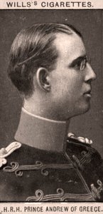H.R.H princ Andrew Řecký, 1908. od WD and HO Wills