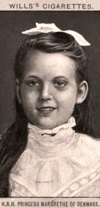 H.R.H princezna Margrethe Dánská, 1908. od WD and HO Wills