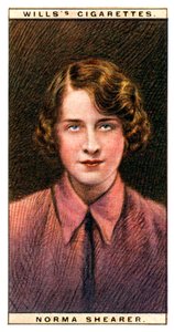 Norma Shearer 1902-1983, kanadsko-americká herečka oceněná Oscarem, 1928. od WD and HO Wills