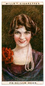 Priscilla Dean 1896-1987, americká herečka, 1928. od WD and HO Wills