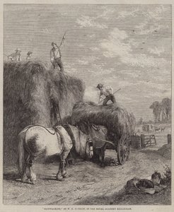 Skládání sena od W.H. Hopkins