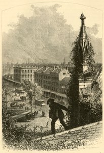 „Hlavní ulice, Buffalo, z kostela svatého Pavla“, 1872.