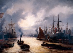 The Pool of London, 1892 od WJ Baker