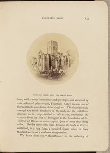 Opatství Fountains Abbey; z opatského domu od W.R. Sedgfield