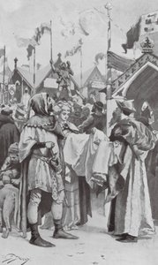 Humory na stourbridgeském jarmarku v dávných dobách (litografie) od W.S. Stacey