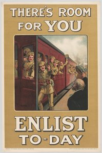 Dnes je tu místo pro vás narukovat, 1914 od W. A. Fry