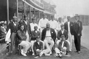 The England Test kriket XI v Nottinghamu, Nottinghamshire, 1899.