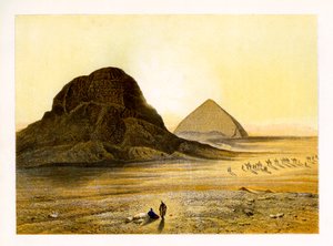 Cihlové pyramidy Dashur, Egypt, c1870.