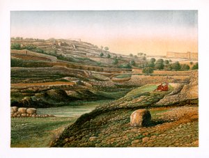 Údolí a Dolní tůň Gihon, Jeruzalém, c1870