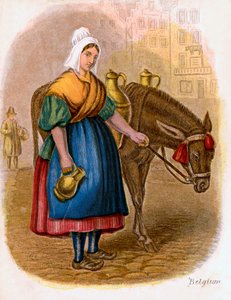 Belgická dojná žena, 1809.