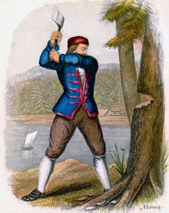 Norský dřevorubec, 1809.