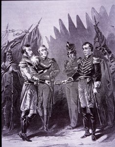 Hull se vzdává Detroitu (litho) od John Ward Dunsmore