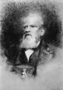 Portrét Alberto Mazzucato (1813-1877), italský skladatel, lept