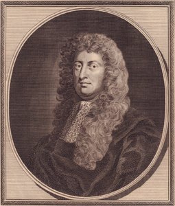 Portrét anglického politika Williama Russella, Lord Russell (1639-1683), mědirytina od Johna Goldara (1729-1795) z obrazu G Knellera
