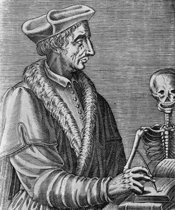 Portrét Jeana Francoise Fernela (1497-1558), francouzského lékaře, astronoma a matematika, rytina Nicolase II de Larmessin (asi 1638-1694)
