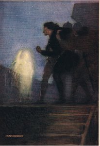 Hamletův otec se mu zjevuje z „Hamleta“ od Williama Shakespeara, vydání vydané nakladatelstvím Hodder und Stoughton v roce 1915