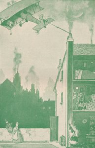 Opuštěný mladý pilot, který si přivlastňuje příděly někoho jiného, c1918 1919 od William Heath Robinson
