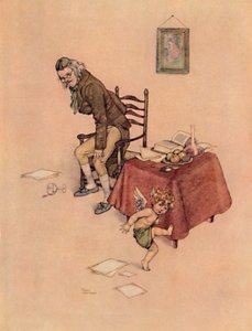 Seskočil z Old Mans Lap a tančil kolem něj na podlaze, c1930 od William Heath Robinson