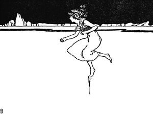 Běžela tak rychle, jak mohla, c1930 od William Heath Robinson