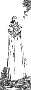 Bylo jen místo pro ni a pro ně, c1930 od William Heath Robinson