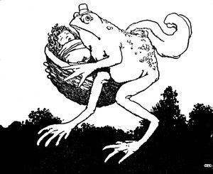 Tohle je jen manželka mého syna, řekl ropucha, c1930 od William Heath Robinson