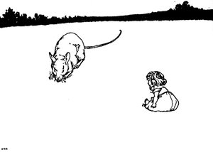 Ty ubohá maličkost! Řekla polní myš, c1930 od William Heath Robinson